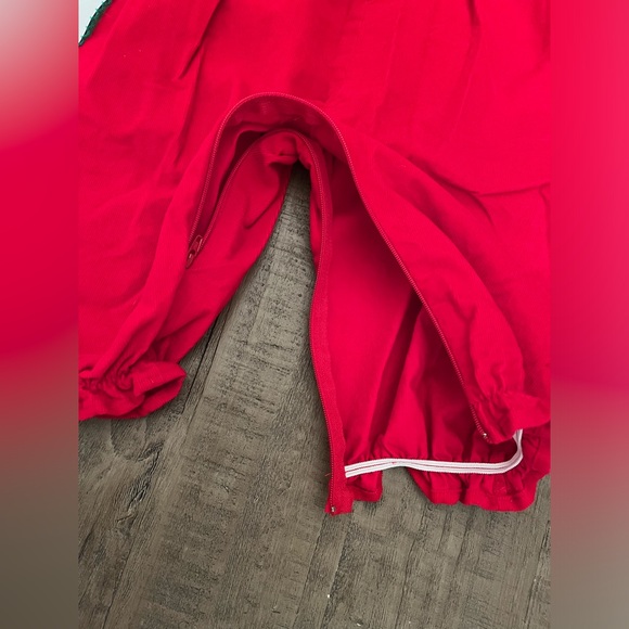 Funtashia Too! Red Corduroy Christmas Long Bubble Monogrammed with SRC - Picture 5 of 6